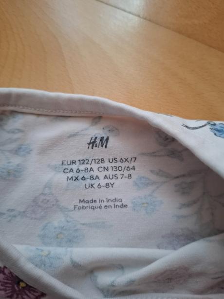 Šaty h&m 122/128, h&m,128