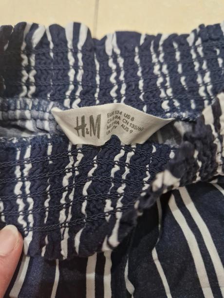 Široké nohavice, h&m,134