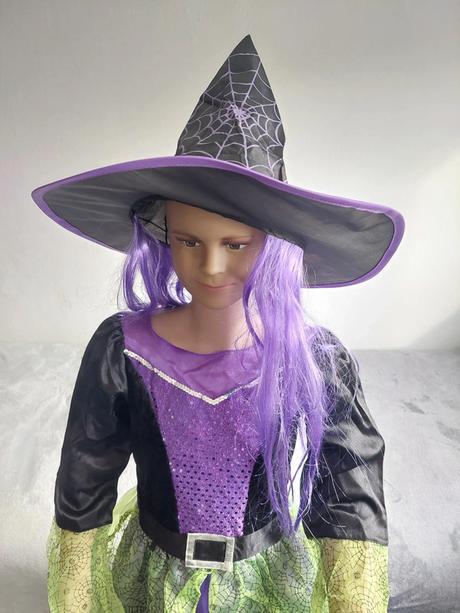 Čarodejnica karnevalový komplet kostým veľ.140,