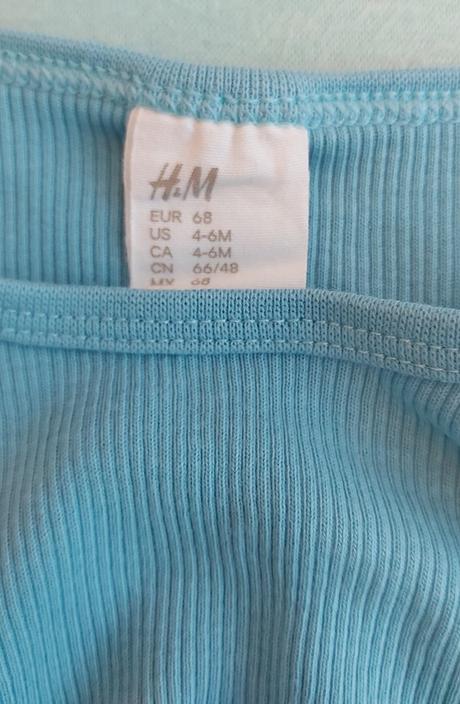 2x bodytielko h&m 68, h&m,68