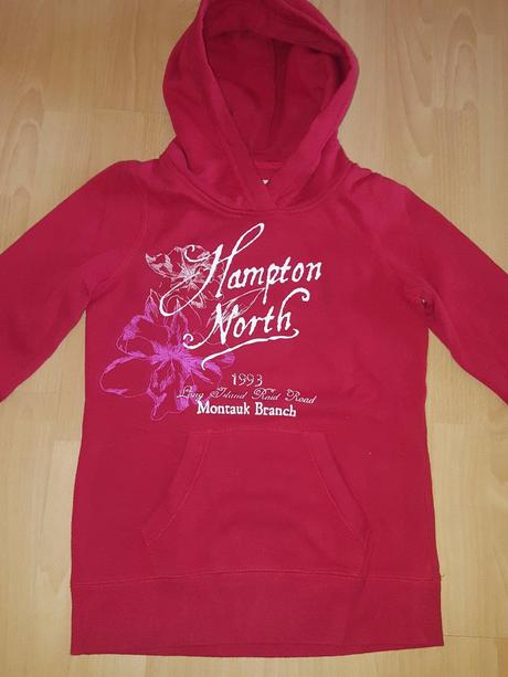 Cervena mikina, h&m,s