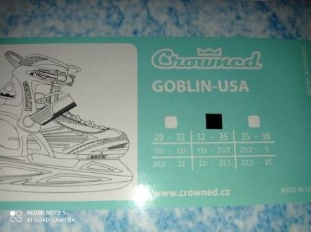 Crowned goblin korčule 32-35, crowned,32