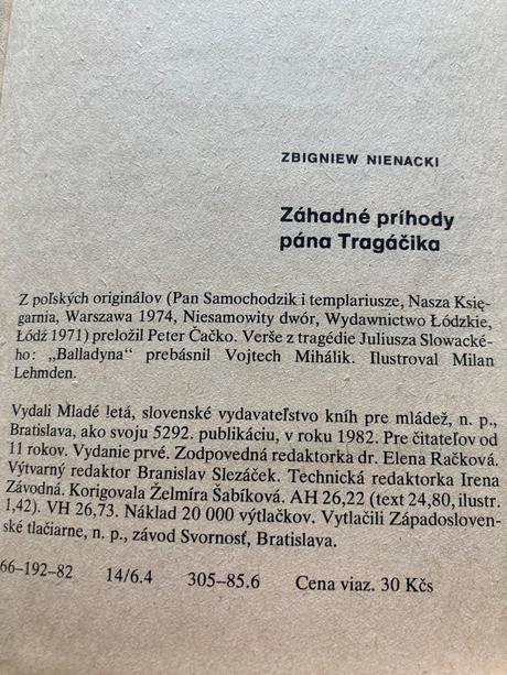 Záhadné príhody pána tragáčika (1982), 