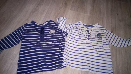 2 trička, lupilu,80