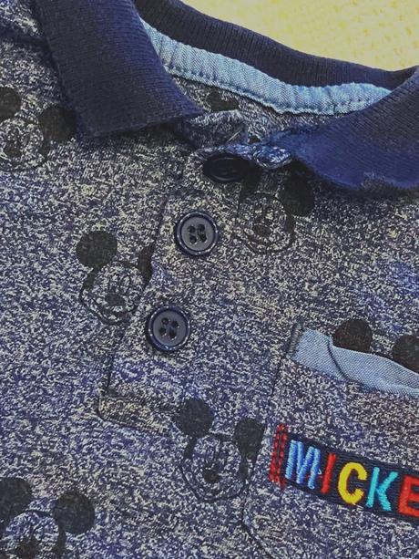 Chlapčenské tričko a golierom mickey (68), disney,68