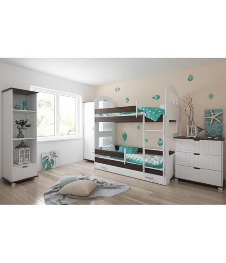 Poschodová posteľ+matrace,rôzne veľkosti, šírka (cm): 80,dĺžka (cm): 160