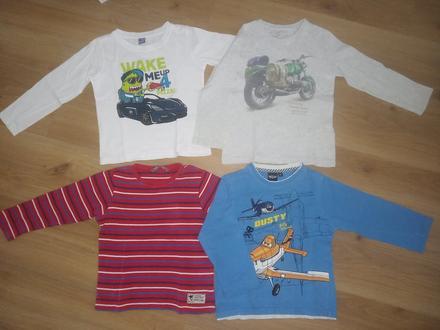 Tričká s dlhým rukávom 4 eur / kus, 110