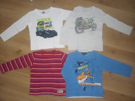 Tričká s dlhým rukávom 4 eur / kus, 110