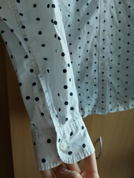 Biela bodkovaná košeľa, gap,xs