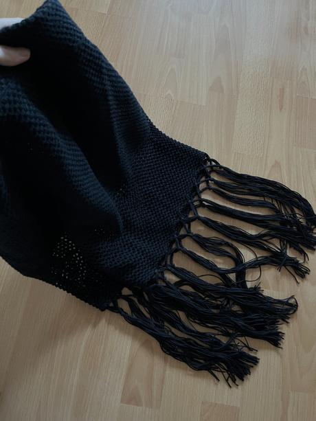 Čierna háčkovaná sukňa l, l