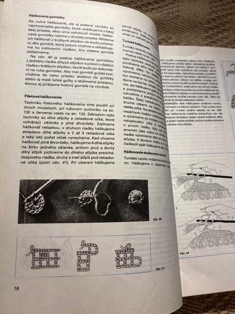 Stará retro kniha pletieme a háčkujeme m. šarnická,