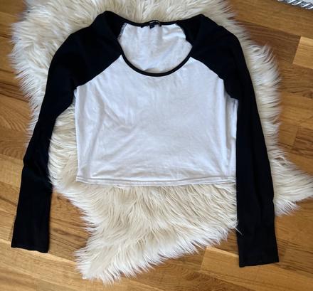Tričko crop top s dlhým rukavom vel l, tally weijl,l