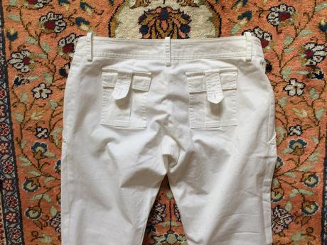Biele bedrové nohavice na leto, veľ. 34, 34