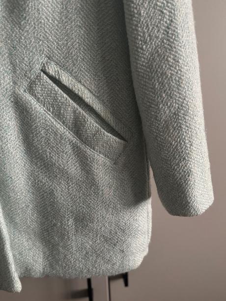 Prechodný kabátik mentolovej farby, bershka,s