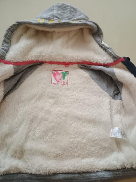 Teplý mikinový kabátik, next,92