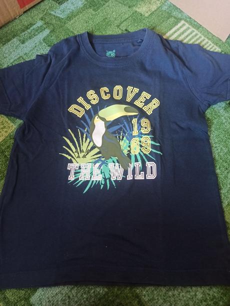 - tričko, s tukanom, 110/116, lupilu,110