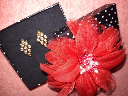 Klipsové náušnice  retro, 