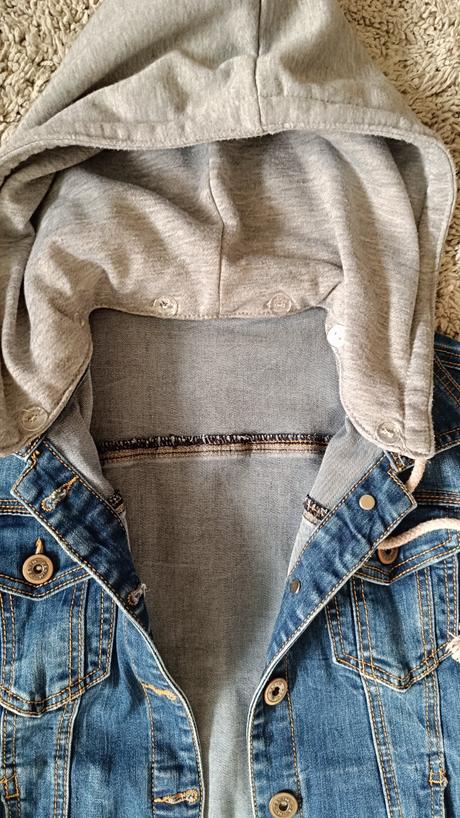 Rifle s čierne a riflova bunda, house,s