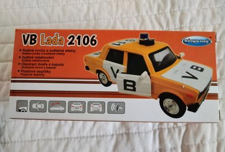 Kovový model vb lada 2106 so zvukom a svetlom, 