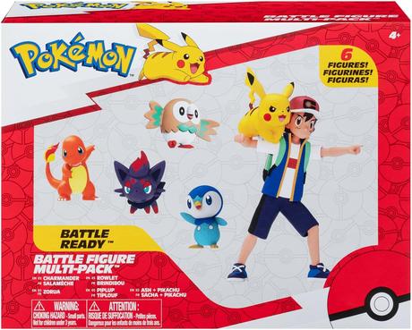 Figúrky pokémon battle ready sada 6 ks figúrok ash,