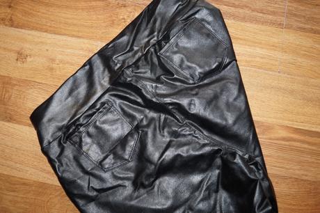 Koženkové skinny pre plnšie dámy, 4xl