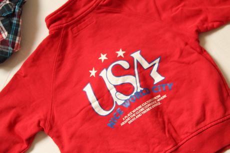 Zara červená mikina + cubus košeľa + kniha peppa, zara,122