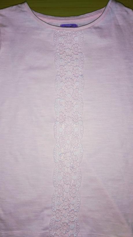 Tričko s čipkou, f&f,122