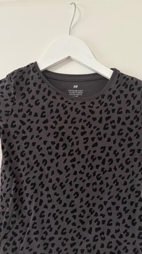 Dvojbalenie tričiek s dlhým rukávom 122/128, h&m,128