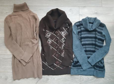 Hnedy sveter s flitrami, m