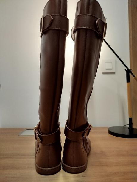 Shapen barefoot vysoké čižmy glam brown leather, 39