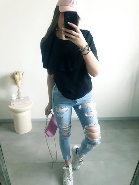 Zara tričko s tylom s, zara,s