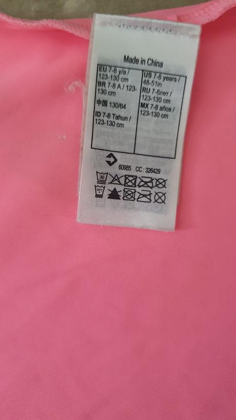 Tricko 100 percent uv filter dievča, decathlon,128