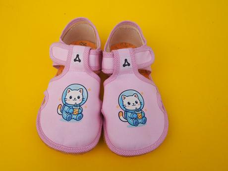 Detské barefoot papučky antal kitty, 26 / 28