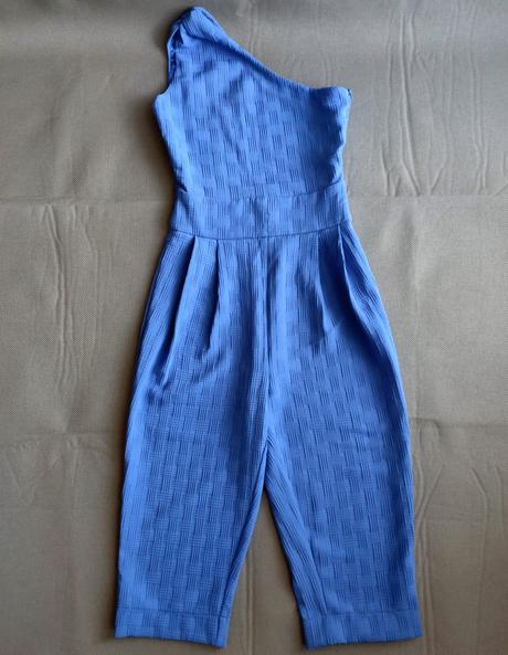 Krátky dámsky modrý overal silvian heach, m