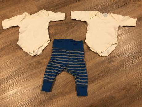 Merino komplet nohavice +2x body, lindex,62