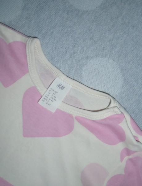 Srdiečkové body na 3 až 4 roky, h&m,104