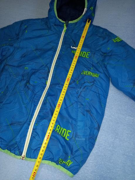 Zimná bunda obojstranná wedze, decathlon,140