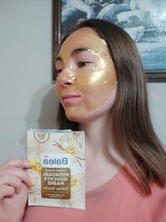 Spevňujúca hydrogélová pleťová maska Golden Vanilla Balea