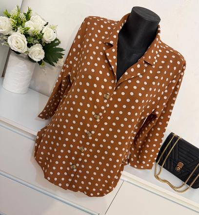 Bodkovaná blúzka only classy chic, only,40