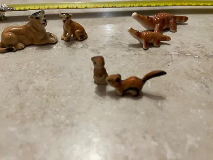 Malé keramické zvieratká,