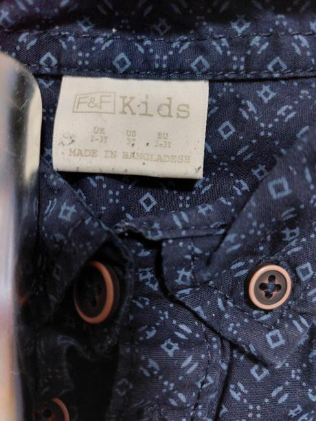 Košeľa chlapčenská, f&f,92