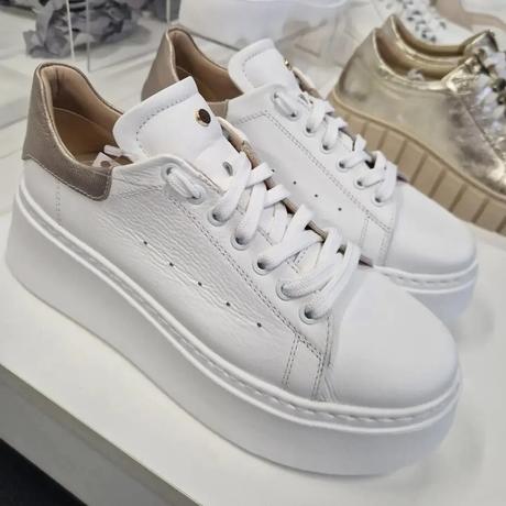 Biele kožené tenisky, 38