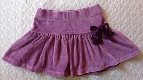 Velurova suknicka s mašličkou, cherokee,98