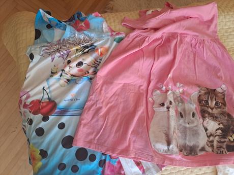 Dvoje pekné šaty, h&m,134