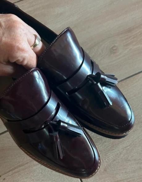 Krásne nové topánky v bordovej farbe zara, zara,40