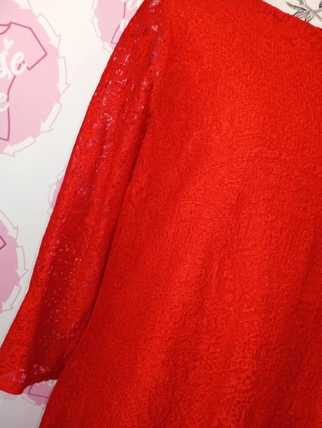 Čipkované červené šaty, wallis,42