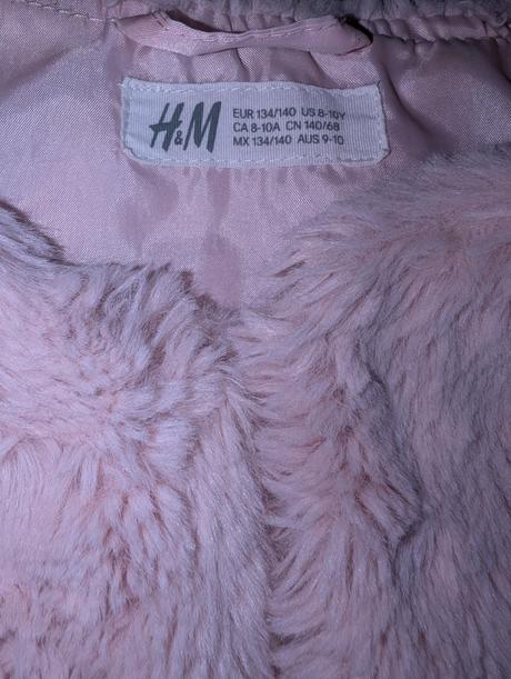 Kožušinová vesta, h&m,134