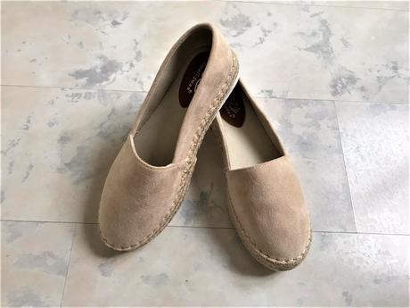 Naturálne semišové espadrilky, 38