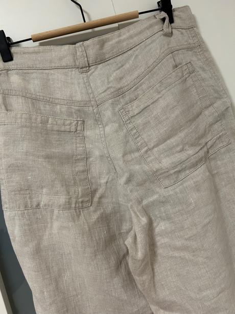 Široké ľanové nohavice, 40