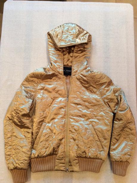 Zlata damska bombera bundicka, l